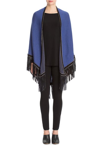 Nic + Zoe - Reversible Colorblock Fringe Scarf