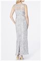 Tahari Brand - Illusion Neckline Sequin Gown