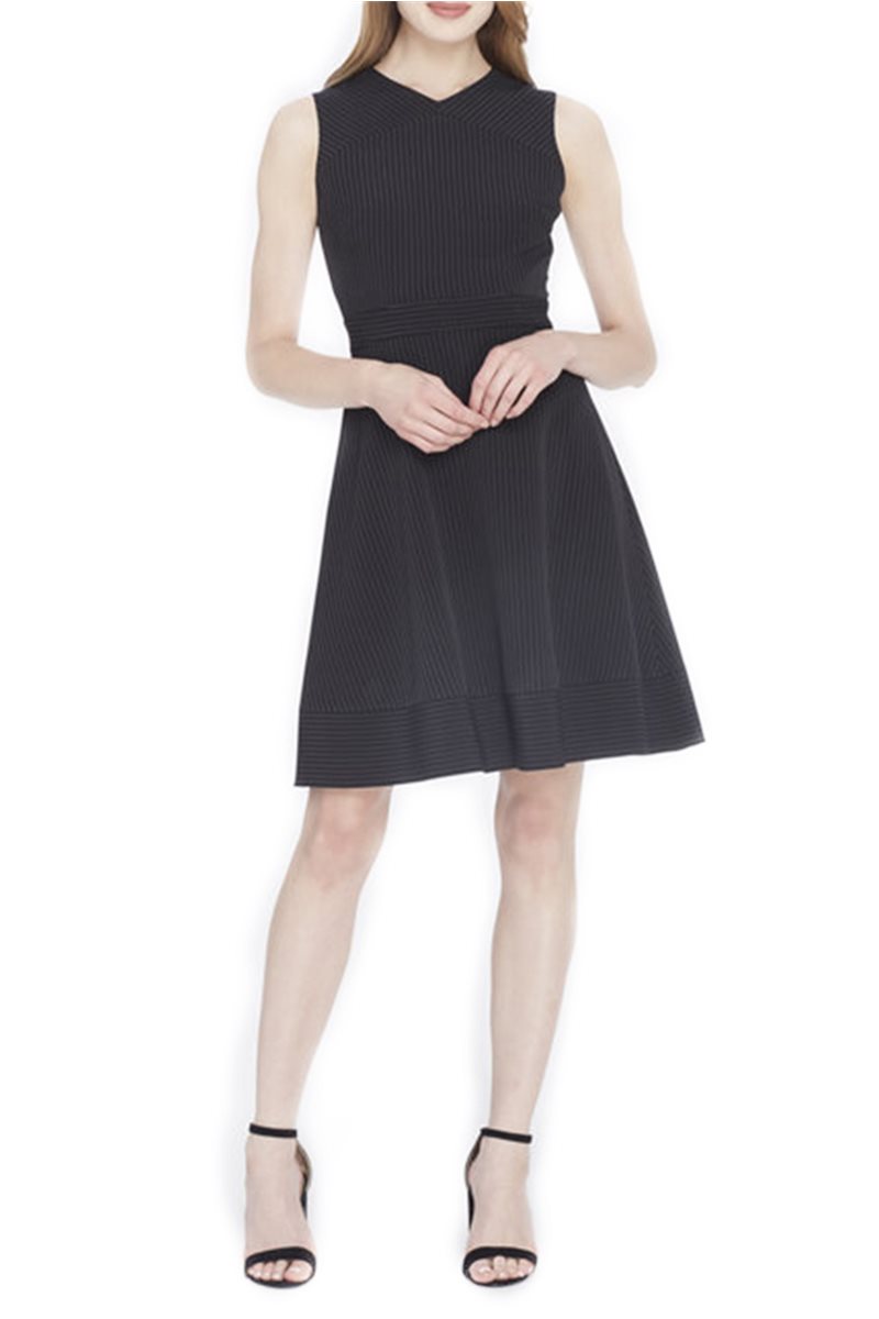 tahari fit and flare dress