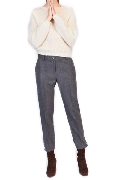 Tara Jarmon - Wool Cropped Trousers - Gray