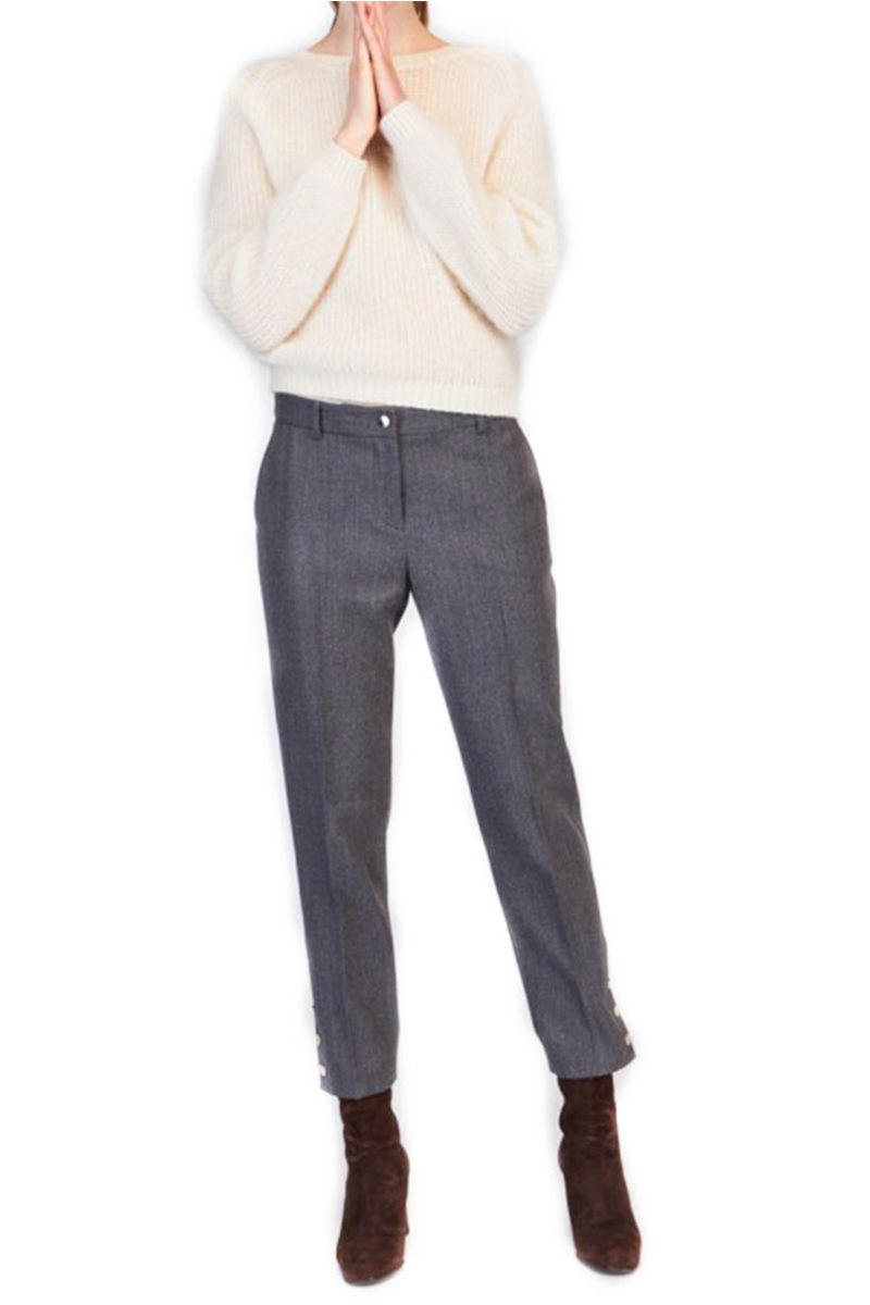 Tara Jarmon - Wool Cropped Trousers - Gray