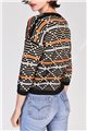 Tara Jarmon - Graphic Knit Pullover - Black