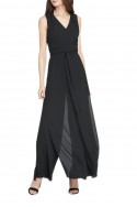 Tahari - Women's Double Georgette Jumpsuit - Black