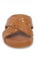 Jslides - Women's Ellie Studded Slide Sandal - Tan