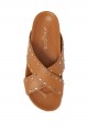 Jslides - Women's Ellie Studded Slide Sandal - Tan