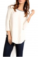 Mystree - Solid knit tunic - Ivory