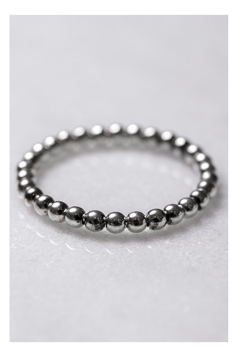 Tease By Tory - Women's Beaded Ring - Silver