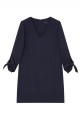 Tara Jarmon - Women's Double Cloth Dress - Midnight Blue