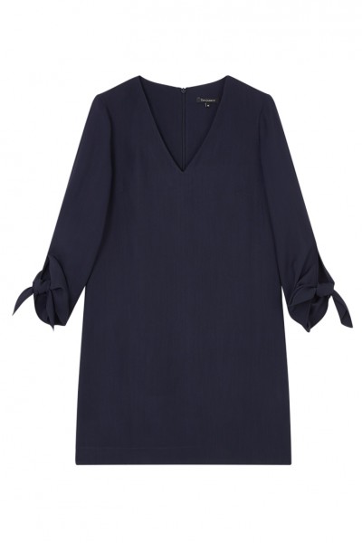 Tara Jarmon - Women's Double Cloth Dress - Midnight Blue