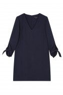 Tara Jarmon - Women's Double Cloth Dress - Midnight Blue