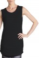 Planet - Women's Matte Jersey Rouched Tank - Black