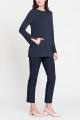 Nic+Zoe - Women's Grommet Cuff Top - Dark Indigo