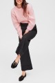 Tara Jarmon - Women's Dark Heather Grey Flannel Pant - Grischinef
