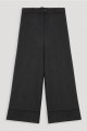 Tara Jarmon - Women's Dark Heather Grey Flannel Pant - Grischinef