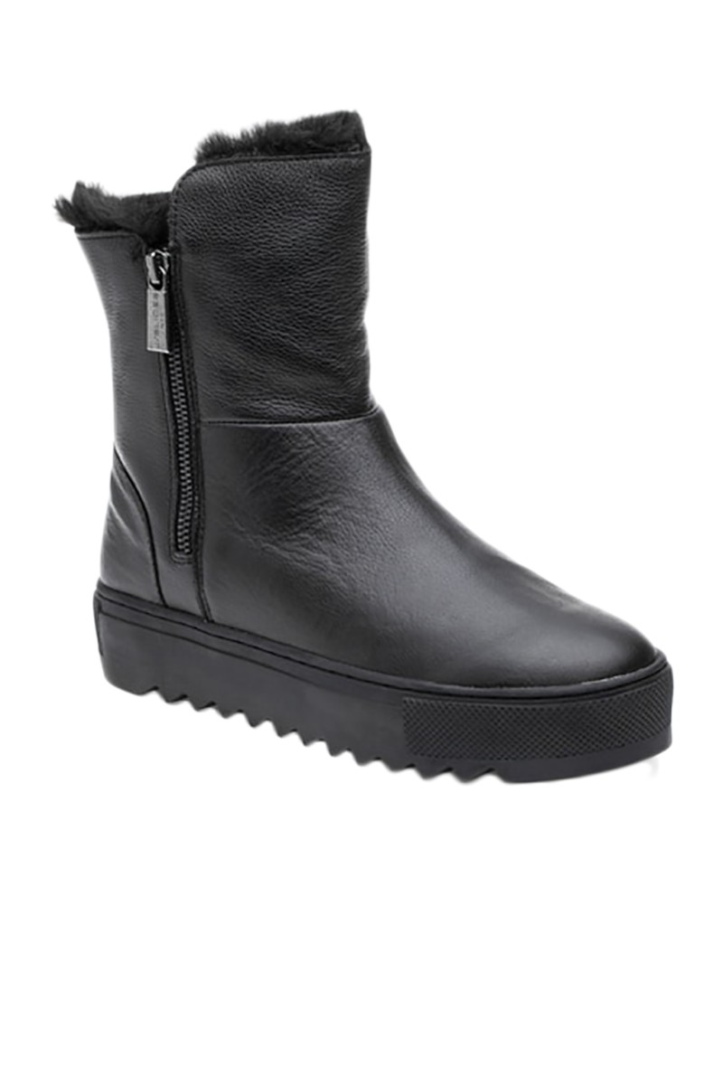 J Slides - Women's Selene Boots - Black Leather