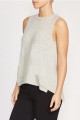 Brochu Walker - Women's Aimi Crossback Looker Sweater - Argent Grey Melange