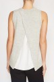 Brochu Walker - Women's Aimi Crossback Looker Sweater - Argent Grey Melange