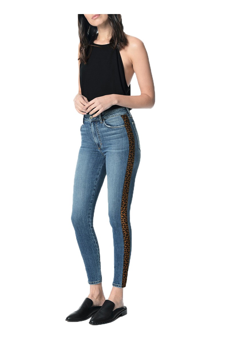 Joe's - Women's Charlie Ankle Leopard Stripe Jean - Ivey