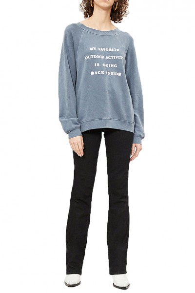 Wildfox - RE18B - Going Back Inside Sommers Sweater - Pigment Oxford