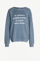 Wildfox - RE18B - Going Back Inside Sommers Sweater - Pigment Oxford