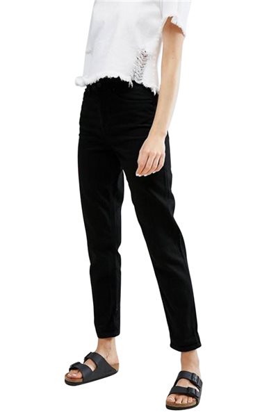 Waven - Womens Elsa Mom Jeans - Vintage Black