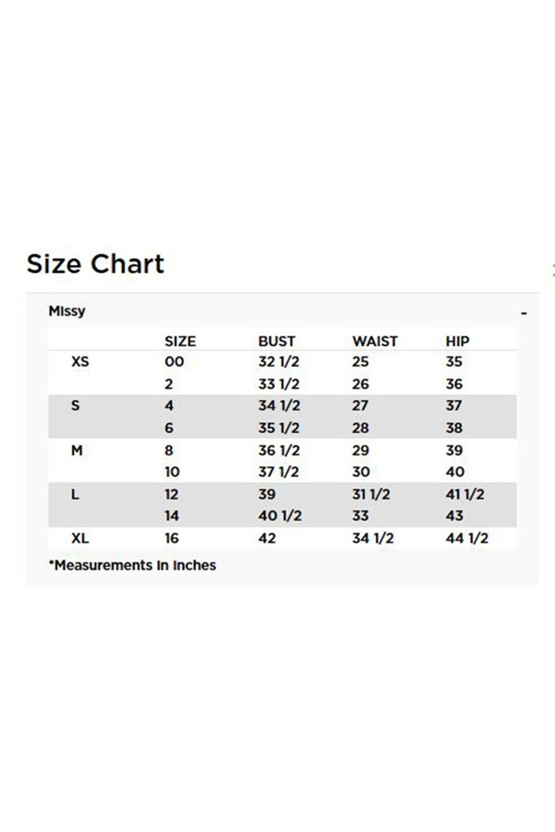 Nic And Zoe Size Chart