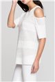 Nic + Zoe - Cold Shoulder Top - Paper White