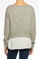 Brochu Walker - Layered Pullover - Arctic GreyWhite