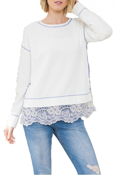 Mystree - Top - Off White Blue