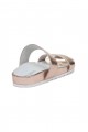 Jslides - Women's Edie Leather - Rosegold Cracked