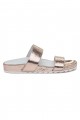 Jslides - Women's Edie Leather - Rosegold Cracked