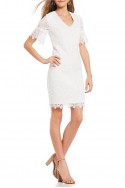 Trina Turk - Women's Darling Floral Lace Dress - White