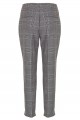 Tara Jarmon - Women's Checked Straight Pants - Gris Chine Clair