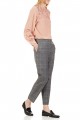 Tara Jarmon - Women's Checked Straight Pants - Gris Chine Clair