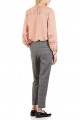 Tara Jarmon - Women's Checked Straight Pants - Gris Chine Clair