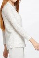 Nic+Zoe - Women's Sequin Moment Blazer - Paper White