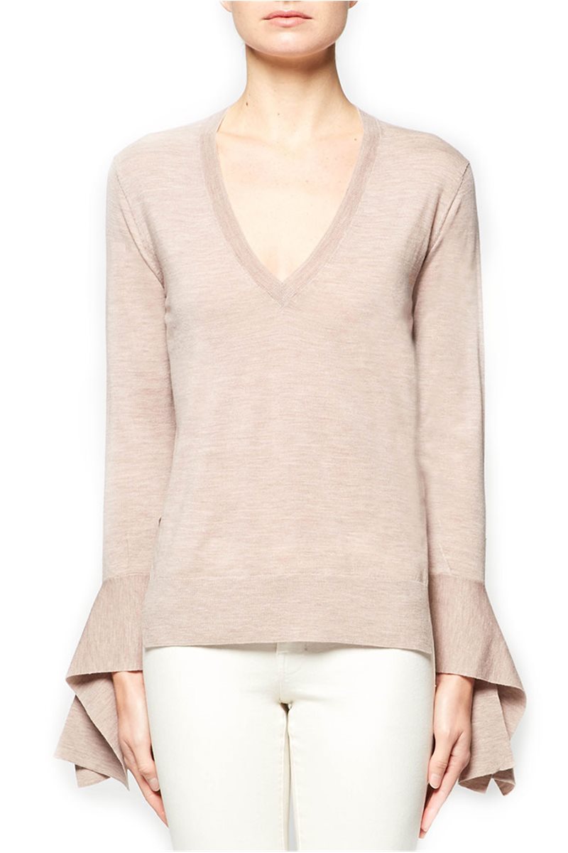 Brochu Walker - Demi Vee Pullover - Kestrel Melange