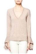 Brochu Walker - Demi Vee Pullover - Kestrel Melange