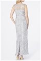 Tahari Brand - Illusion Neckline Sequin Gown
