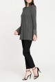 Nic+Zoe - Women's Grommet Cuff Top - Graphite