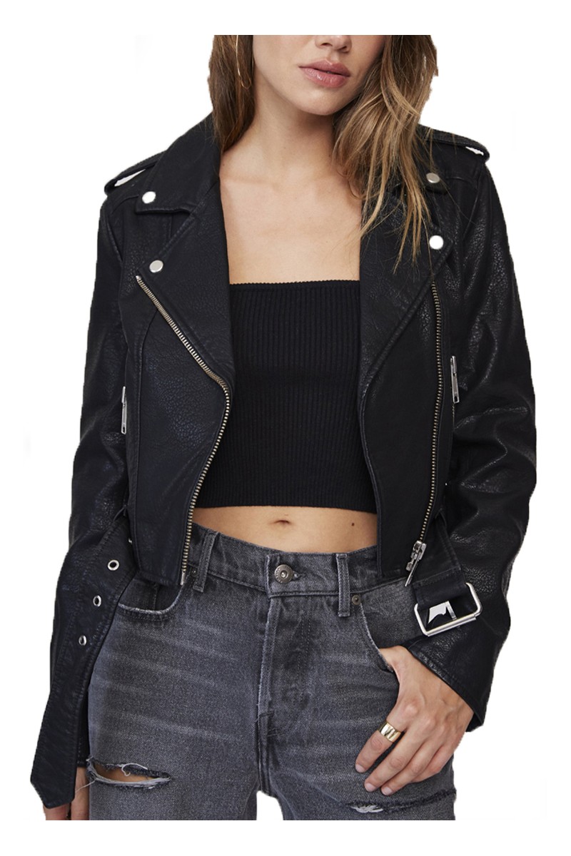 Pistola - Women's Tracy Cropped Moto Jacket - Rav-Raven