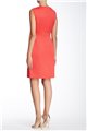 Tahari - Sleeveless Horseshoe Faille Sheath Dress