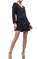 J.O.A. - Women's Princess Seam Jacket - Navy