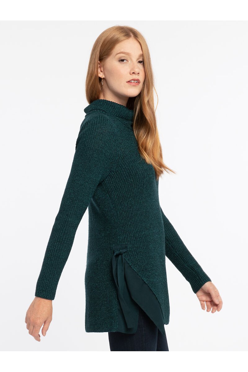 Nic+Zoe - WEST SIDE SWEATER - WASHED SLATE MIX