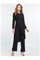 Nic+Zoe - DRAMA TUNIC TOP - Black Onyx