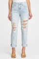 Pistola - PRESLEY HIGH RISE RELAXED ROLLER JEAN - HAMPTON DISTRESSED